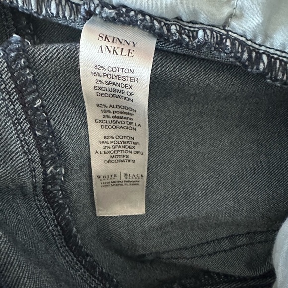 White House Black Market Skinny Blue Ankle Zip Jeans - Picture 7 of 7